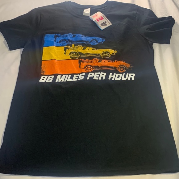 Gildan Other - NWT Back to the Future T-Shirt 88 Miles Per Hour Tee Delorean